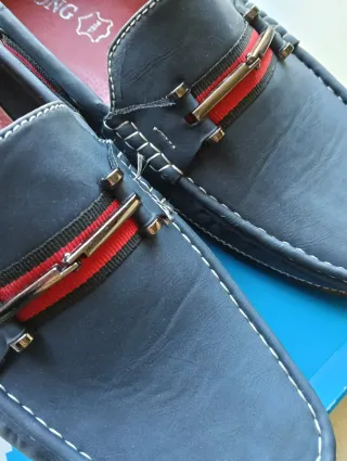 Mocasines LEIRONG Azul/Rojo Talla 44