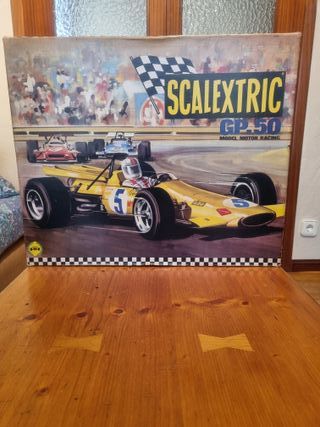 Scalextric con 4 coches contador vueltas original