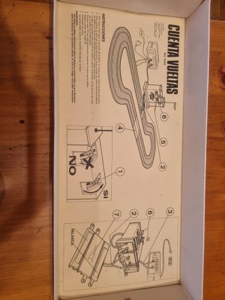 Scalextric con 4 coches contador vueltas original