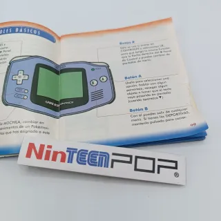Manual Pokémon Rubí/Zafiro Game Boy Advance