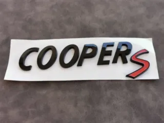 Logo Emblema Cooper S de Maletero para Mini Cooper