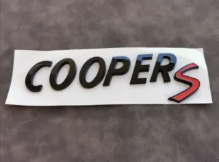 Logo Emblema Cooper S de Maletero para Mini Cooper
