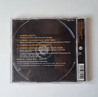CD U2 Lemon 1993 single Australia