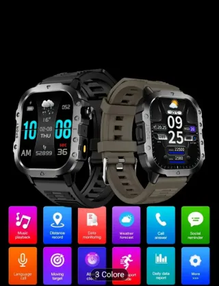 Smartwatch Verde e Argento