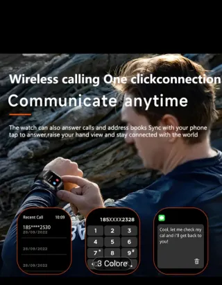 Smartwatch Verde e Argento