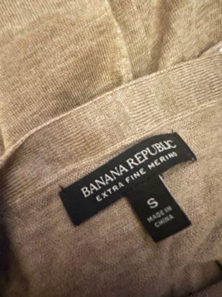 Jersey Banana Republic Merino Talla S Beige