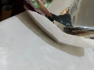 Ciotolone centro tavola silver play