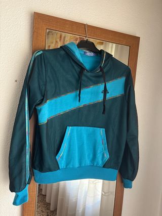 Sudadera Adidas Mujer Azul y Verde