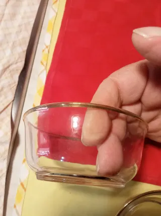 Servizio Macedonia Vetro Anni '70 Vintage