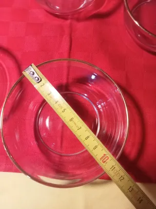 Servizio Macedonia Vetro Anni '70 Vintage