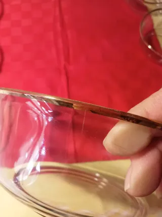 Servizio Macedonia Vetro Anni '70 Vintage