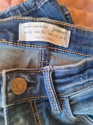 Vaqueros Stradivarius Skinny Low Waist Talla 32