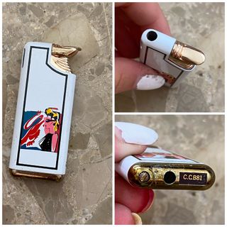 Accendino vintage C.C.B81 design da donna