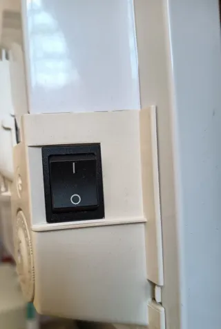 Calentador eléctrico blanco