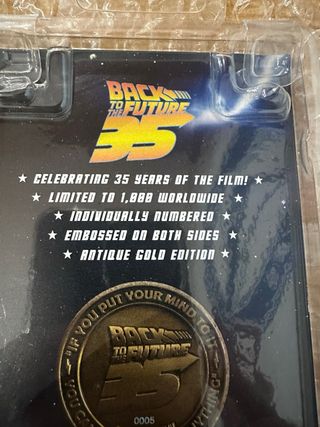 Moneda 35 Aniversario Regreso al Futuro