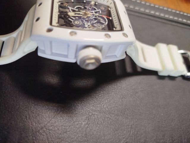 Reloj Deportivo Esqueleto Blanco