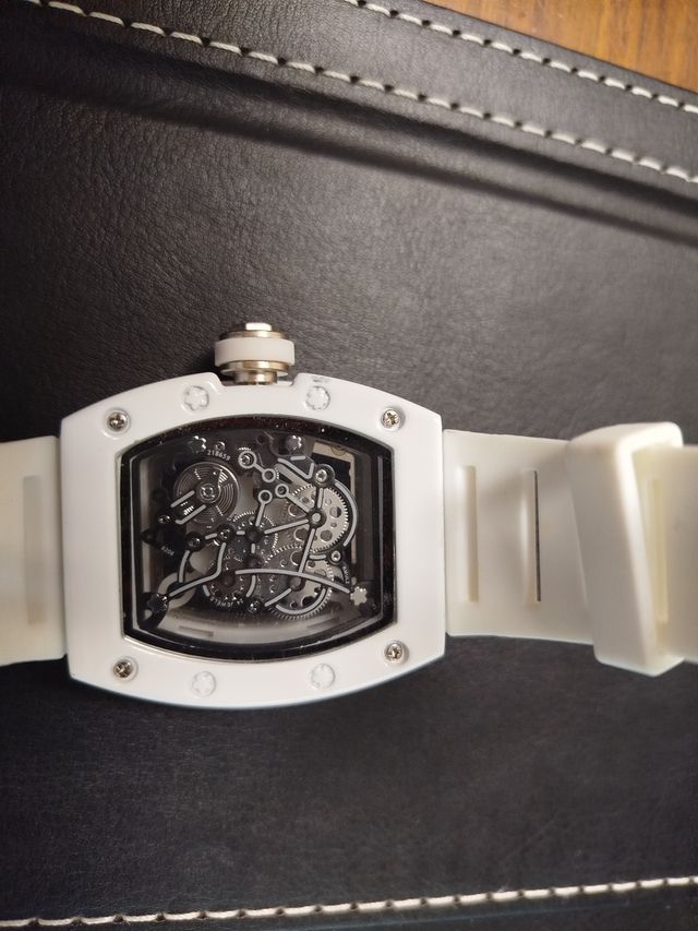 Reloj Deportivo Esqueleto Blanco