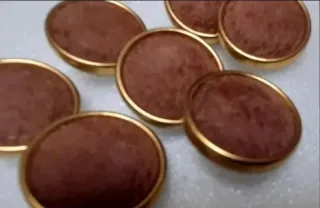 Lote 12 botones METAL- 6 modelos