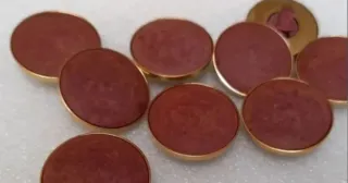 Lote 12 botones METAL- 6 modelos