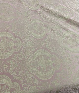 Tessuto Seta Rosa Damascato