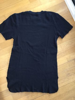 Camiseta Zara hombre negra manga corta
