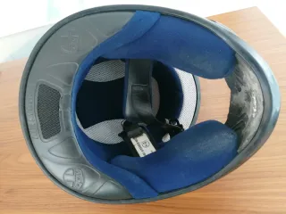 Capacete AGV Mota Azul e Vermelho