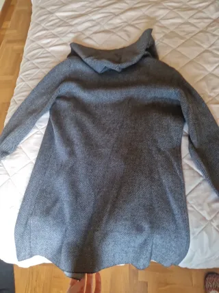 Chaquetón Morgan Gris Jaspeado con Capucha