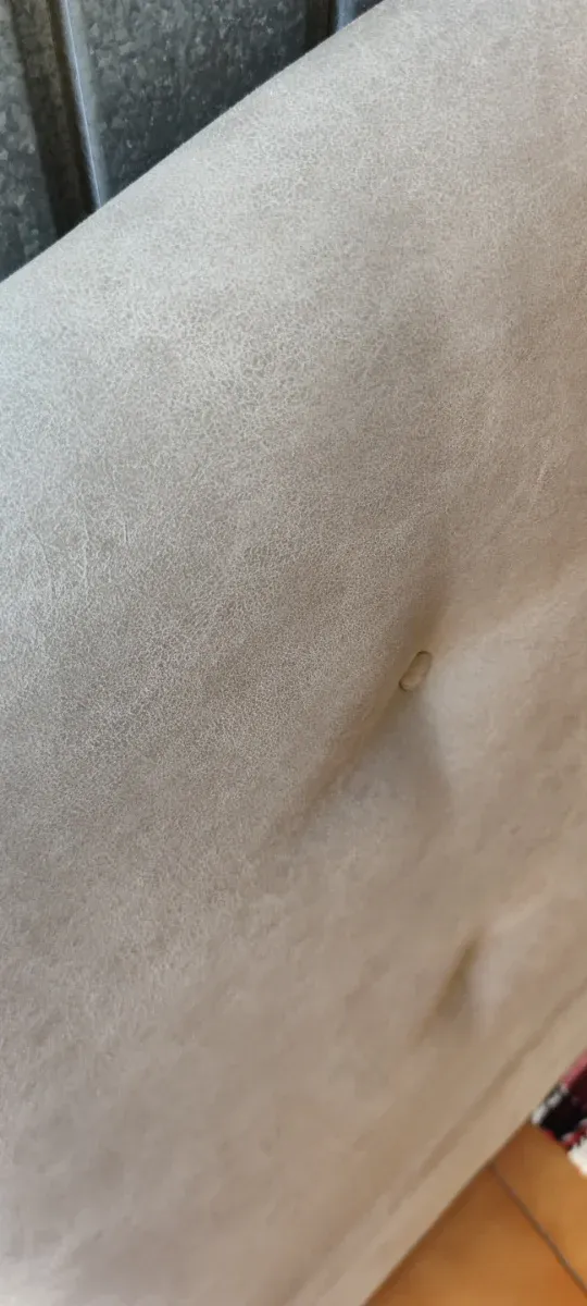 Cabecero de tela bege