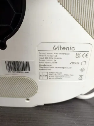 Base autovaciado robot aspirador Ultenic T10