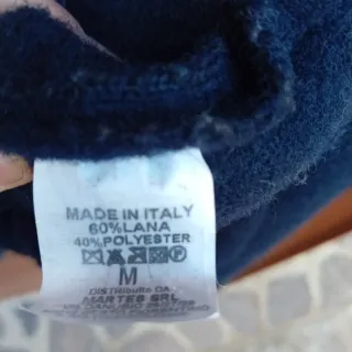 Giaccone uomo blu con cappuccio