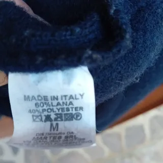 Giaccone uomo blu con cappuccio