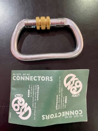 14 unidades Mosquetón Kong acero rosca