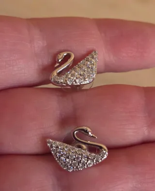 Pendientes Cisne Swarovski