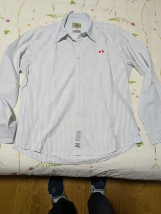 Camisa La Martina Rayas Azul Talla XL