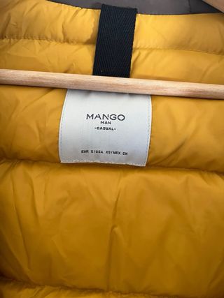 Abrigo Mango plumífero verde