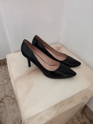 Scarpe con tacco Heart & Red nere