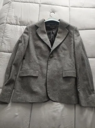 Americana Massimo Dutti color gris