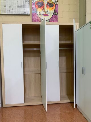 Armario Kiara Blanco y Beige