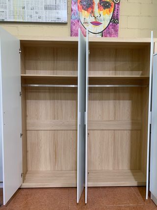 Armario Kiara Blanco y Beige