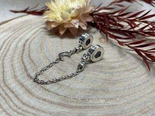 ✨Cadena Seguridad Gato y Luna