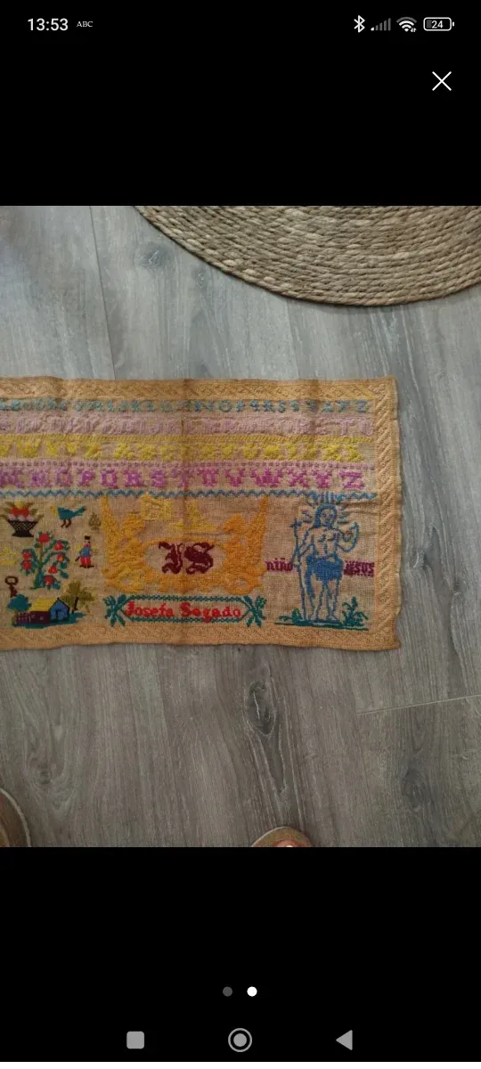 Muestrario antiguo punto de cruz