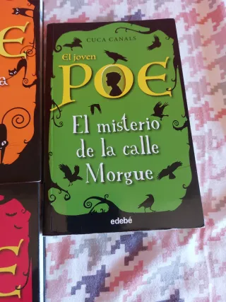 VARIOS LIBROS.  joven Poe: El extraño crimen de Ma