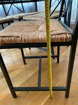 Mesa comedor cristal y 6 sillas