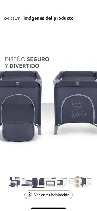 Cuna de viaje plegable