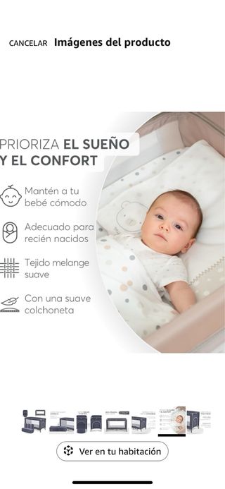 Cuna de viaje plegable