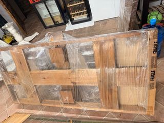 Mesa extensible antigua para 6-12 personas