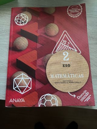 Lote libros matemáticas 2ESO Anaya Operación Mundo