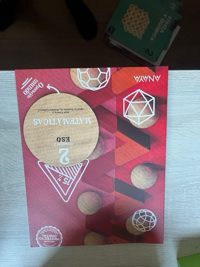 Lote libros matemáticas 2ESO Anaya Operación Mundo