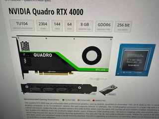 Tarjeta Gráfica PNY Nvidia Quadro RTX 4000 #018837