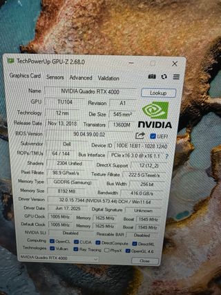 Tarjeta Gráfica PNY Nvidia Quadro RTX 4000 #018837